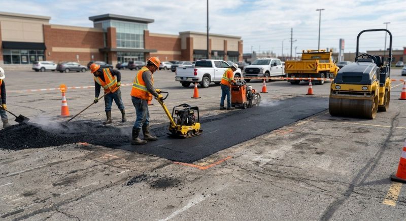 Asphalt Parking Lot Repair in Savannah, GA